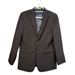 IZOD Boys Blazer Sport Coat Black Sz. 18 Lined 2-Button Front